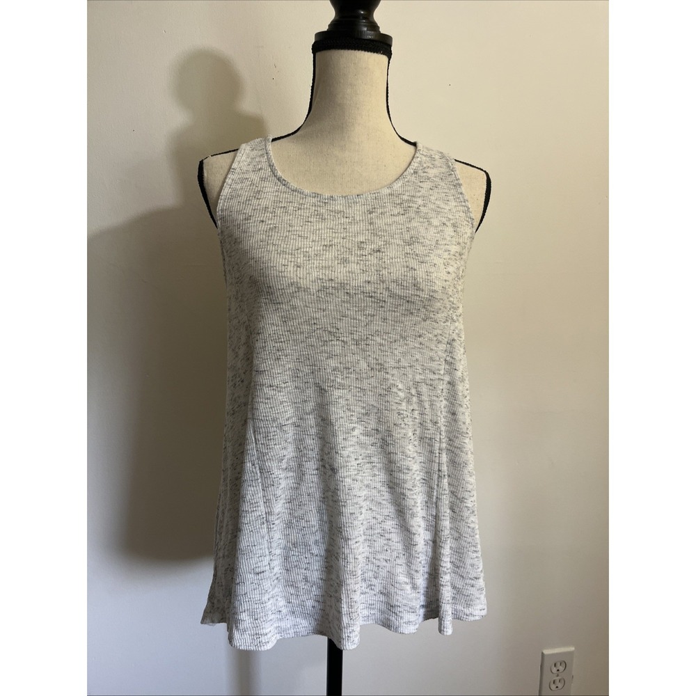 Akemi and Kin Anthropologie Top Corset Back Women's XL Tank Top Gray Space‎ Dye